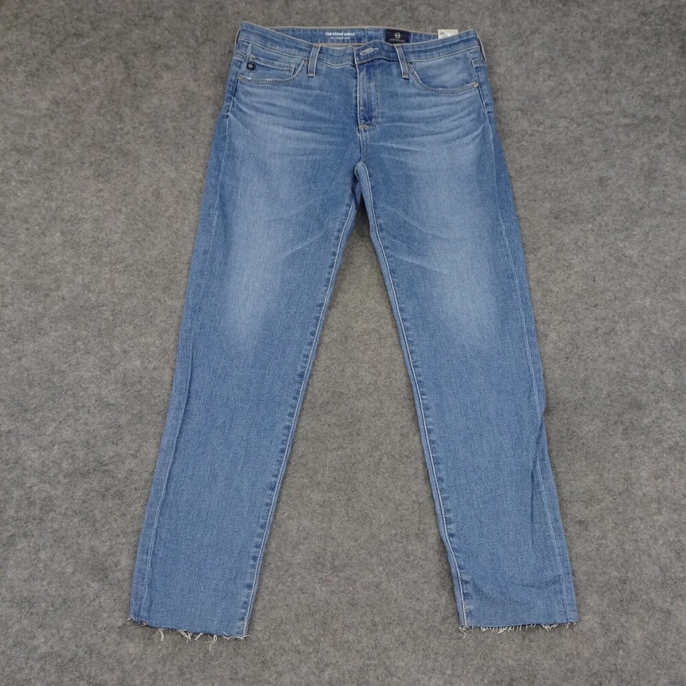 AG Adriano Goldschmied Jeans Womens 28R The Stevie Ankle Blue Denim